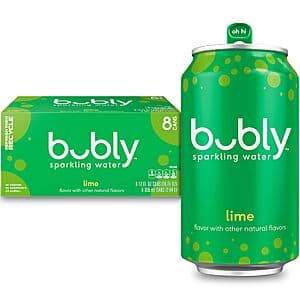 8-Pack 12-Oz Bubly Sparkling Water (Lime) $2.85 w/ Subscribe & Save
