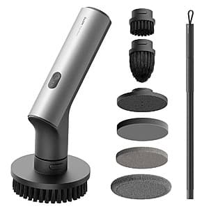 HOTO 2.5Nm Cordless Spin Scrubber w/ 6 Brush Heads & 51" Extendable Handle $40 (Costco Members) + Free Shipping