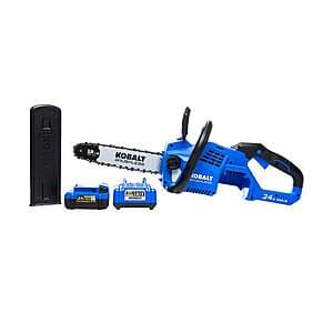 Kobalt 24V 12" Brushless Chainsaw w/ 4Ah Battery & Charger $99 + Free Shipping