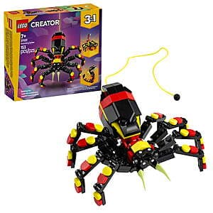 153-pc LEGO Creator 3 in 1 Wild Animals Surprising Spider Toy (31159) $9