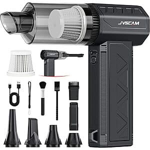 3-in-1 JVSCAM F30MAX Cordless Rechargeable Air Duster & Vacuum $24 + Free S&H