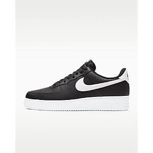 Nike Air Force 1 '07 Men's Shoes (Black/White, Various Sizes) $74 + Free Shipping