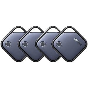 4-Pack UGREEN FineTrack Smart Finder Bluetooth Tracker (iOS Only) $20