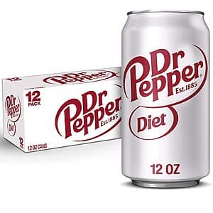 Select Accounts: 12-Pack 12oz Diet Dr Pepper Soda $4.30 w/ Subscribe & Save