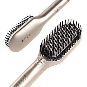 Prime Members: Ufree Ionic Hair Straightener Brush w/ 5 Temps & Cool Air System $12 + Free Shipping