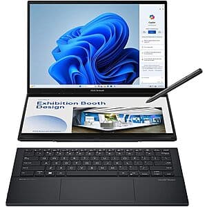 ASUS Zenbook Duo: Ultra 9 185H, Dual 14" OLED Touch, 32GB RAM, 1TB SSD $1450 + Free Shipping