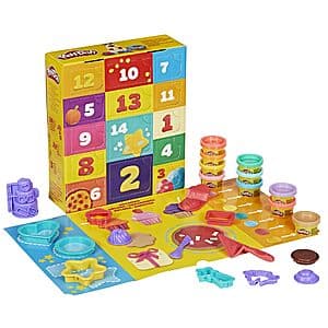 Play-Doh 14-Day Advent/ Countdown Calendar w/ 26 Accessories & 17 Colors $6