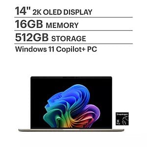 ASUS ZenBook A14 Laptop: 14" FHD+ OLED, Snapdragon X Plus, 16GB RAM, 512GB SSD $600 + Free Shipping