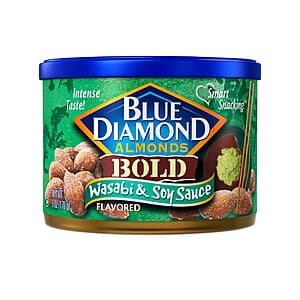 6-oz Blue Diamond Almonds (Bold Wasabi & Soy Sauce) 2 for $5.60 w/ Subscribe & Save