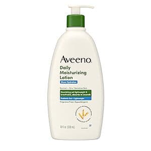 Select Accounts: 18-Oz Aveeno Sheer Hydration Daily Moisturizing Lotion $3 w/ S&S