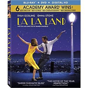 La La Land (Blu-ray + DVD + Digital HD) $4.85