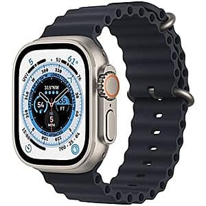 Prime: Refurb: Apple Watch Ultra GPS + Cellular 49mm (Titanium w/ Midnight Ocean Band) $348.65 + Free Shipping