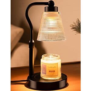 Quzhunoo Height Adjustable Dimmable Candle Warmer Lamp (Black) $6.75