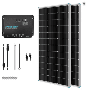 (100W x 2) Renogy 12V Solar Panel Kit w/ 30A PWM Charge Controller $124 + Free Shipping