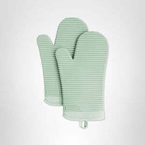Set of 2 KitchenAid 7.5"x13" Ribbed Soft Silicone Oven Mitt $11.25