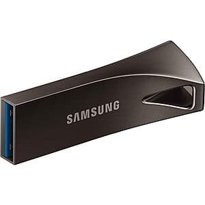 256GB Samsung BAR Plus USB 3.1 Flash Drive (Silver or Gray) $20
