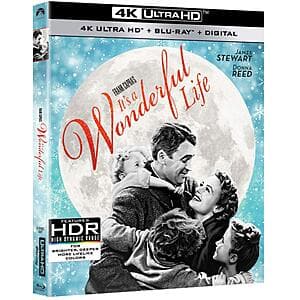 It's a Wonderful Life (4K UHD + Blu-ray + Digital) $12