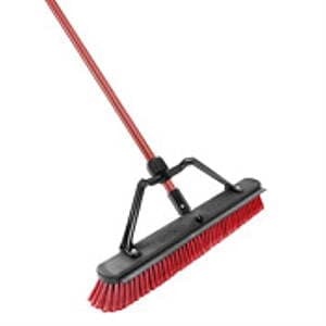Libman 24" High Power Push Broom w/ Steel Handle & Squeegee $13