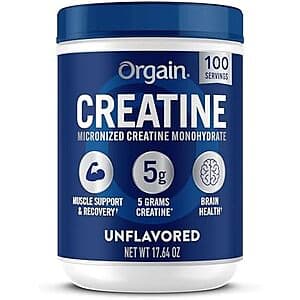 Select Accounts: 17.64-Oz Orgain Creatine Monohydrate Micronized Powder (Unflavored) $8.55 w/ Subscribe & Save