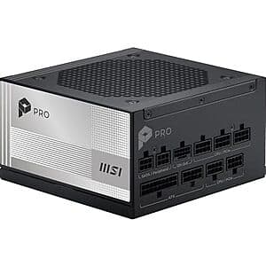 MSI PRO 850W A850PL PCIE5 80+ Platinum Fully Modular Gaming Power Supply $95 + Free S&H