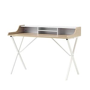 47" Noble House Rectangular Writing Desk w/ Open Storage (Oak White) $39.50 + Free Shipping