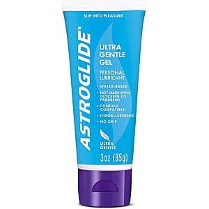 3-Oz Astroglide Ultra Gentle Gel Personal Lubricant (Glycerin & Paraben Free) $2.45 & More w/ Subscribe & Save