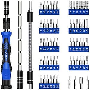 61-in-1 ORIA Precision Screwdriver Kit w/ Extension Rod $10.50