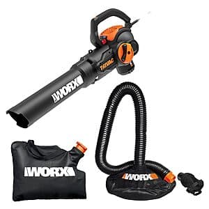 Worx Trivac WG524 12A 600 CFM 70 MPH Corded 3-in-1 Leaf Blower, Mulcher & Vacuum $110 + Free Shipping