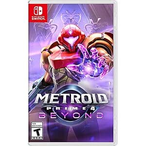 Metroid Prime 4: Beyond Nintendo Switch physical game case.