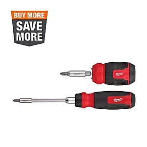 Milwaukee 14-in-1 Ratcheting + 8-in-1 Compact Multi-Bit Screwdriver Set $19.95 + Free S&H
