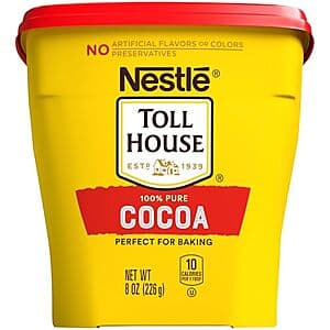 8-Oz Toll House Nestle 100% Pure Cocoa $3.15 w/ S&S