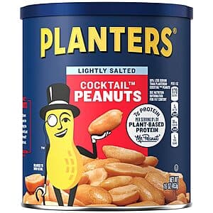 16-Oz Planters Cocktail Peanuts (Lightly Salted) $2.40 w/ S&S