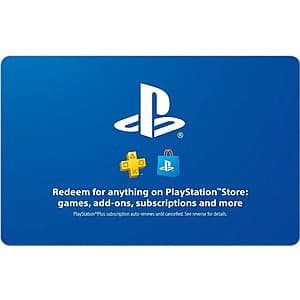 $100 Sony PlayStation eGift Card (Email Delivery) $88.90