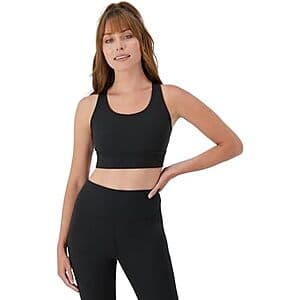 Hanes Moves Women's Pull-On Racerback Crop Sports Bra $10