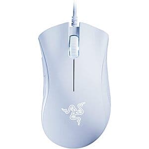 Razer DeathAdder Essential Wired Gaming Mouse (Mercury White) $13
