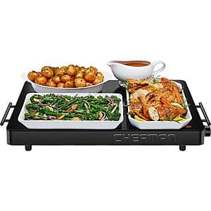 Chefman Electric Warming Tray w/ Adjustable Temperature Control (21” x 16”) $30