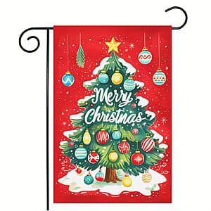 12"x18" abzdfty Double Sided Merry Christmas Garden Flag Decor $4