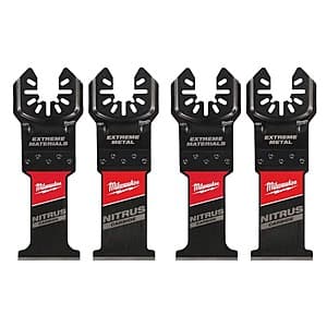 4-pk Milwaukee Nitrus Carbide Multi-Tool Blades (Extreme Materials & Extreme Metal) $29 + Free S&H
