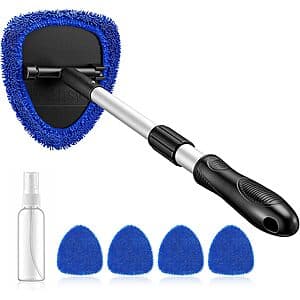 AstroAI Extendable Windshield Cleaner w/ 4 Microfiber Pads (Blue) $7.50