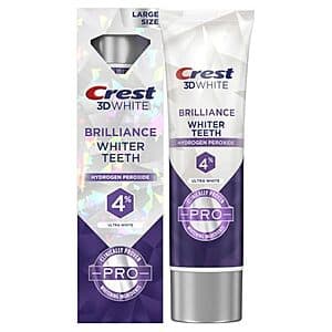 3.8-Oz Crest 3D White Brilliance Pro Teeth Whitening Toothpaste (Mint) $3.55 w/ Subscribe & Save
