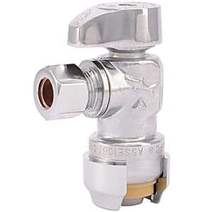 SharkBite 1/2"x3/8" Compression Angle Stop Brass Plumbing Valve $9.30