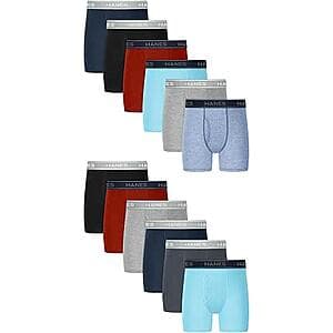 Hanes underwear product packaging.