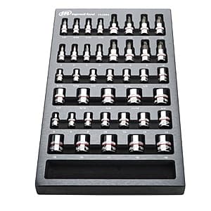 40-Piece Ingersoll Rand Nonslip Socket + Bit Socket Set $18