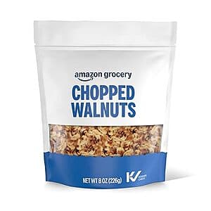 Prime Members: 8-Oz Amazon Grocery Chopped Walnut 2.80 w/ S&S