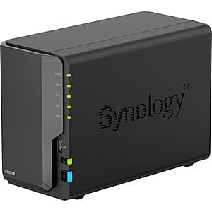 Synology DS224+ 2-Bay Network Attached Storage Diskless DiskStation $255 & More + Free Shipping