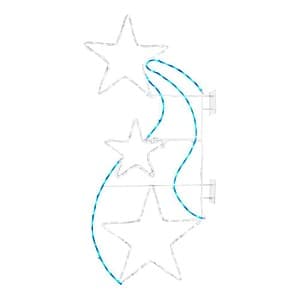4' Home Accents Holiday Twinkling LED Shooting Stars Holiday Yard Decoration $13 & More + Free S&H