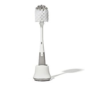 OXO Tot Bottle Brush w/ Nipple Cleaner and Stand (Gray) $6