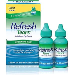 2-pk 0.5-oz Refresh Tears Lubricant Eye Drops $8.85 w/ Subscribe & Save