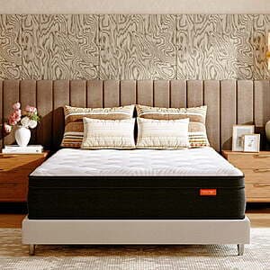 Sweetnight Twilighty 12-inch hybrid mattress with cooling gel memory foam layer, medium-firm profile suitable for side and back sleepers.