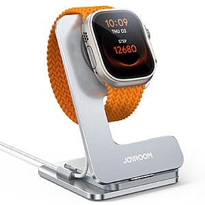 JOYROOM Magnetic Fast Charging Apple Watch Stand Dock (2 colors) $6